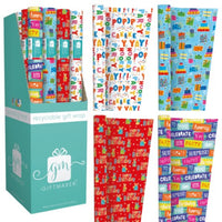 Thumbnail for 3M Happy Birthday Gift Wrap Roll Assortment