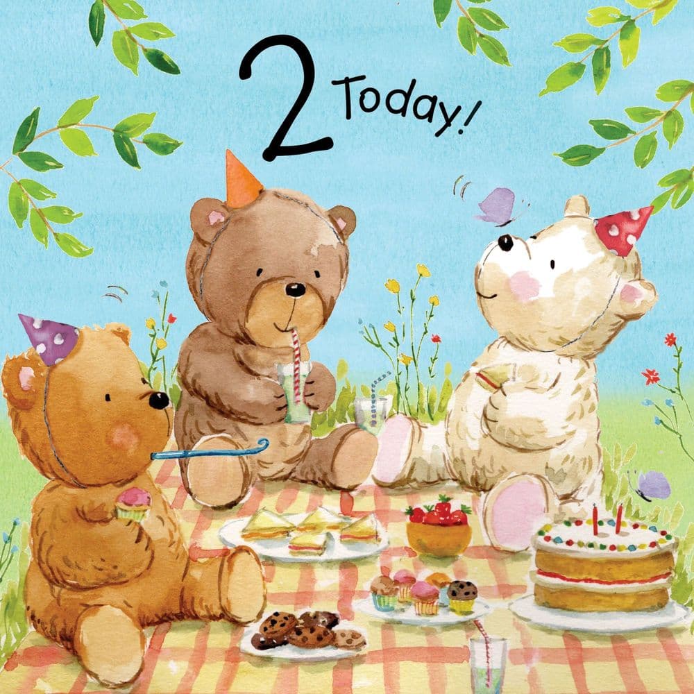 Age 2 Teddy Bear's Picnic Bubblicious card