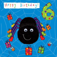Thumbnail for Age 6 Spider Bubblicious Birthday Card