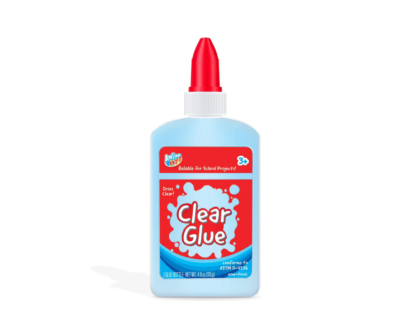 Washable Clear Glue &#8211; 4 oz Bottle