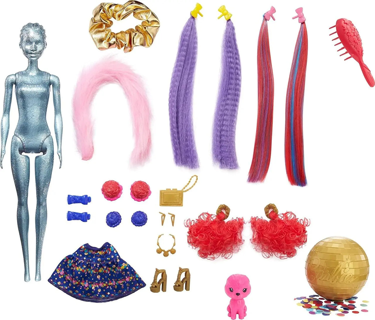 Barbie Color Reveal Glitter! Bows HBG403