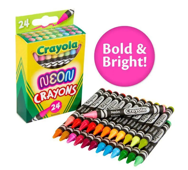 Crayola Neon Crayons &#8211; 24pcs