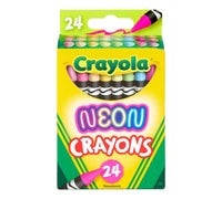 Thumbnail for Crayola Neon Crayons – 24pcs A