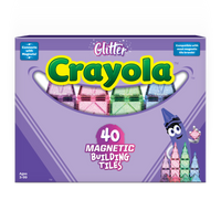 Thumbnail for Crayola Glitter Magnetic Tiles – 40pc
