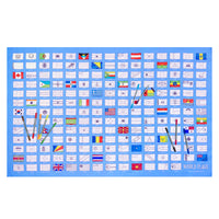 Thumbnail for EatSleepDoodle World Flags Tablecloth - Colour-In & Learn