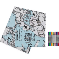 Thumbnail for EatSleepDoodle World Map Tablecloth - Colour-In & Learn