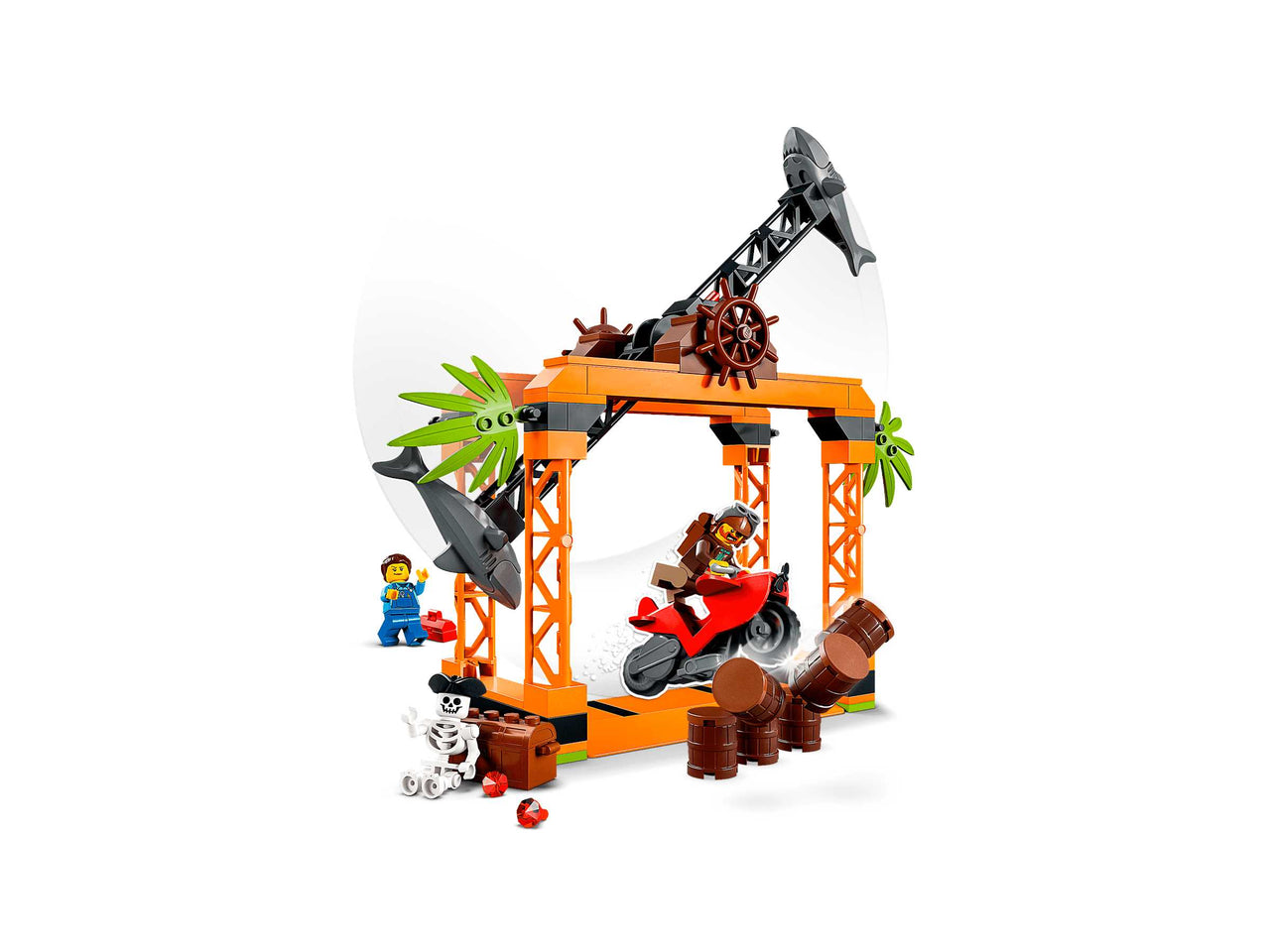 LEGO City Stuntz The Shark Attack Stunt Challenge 60342 Building Toy SetB