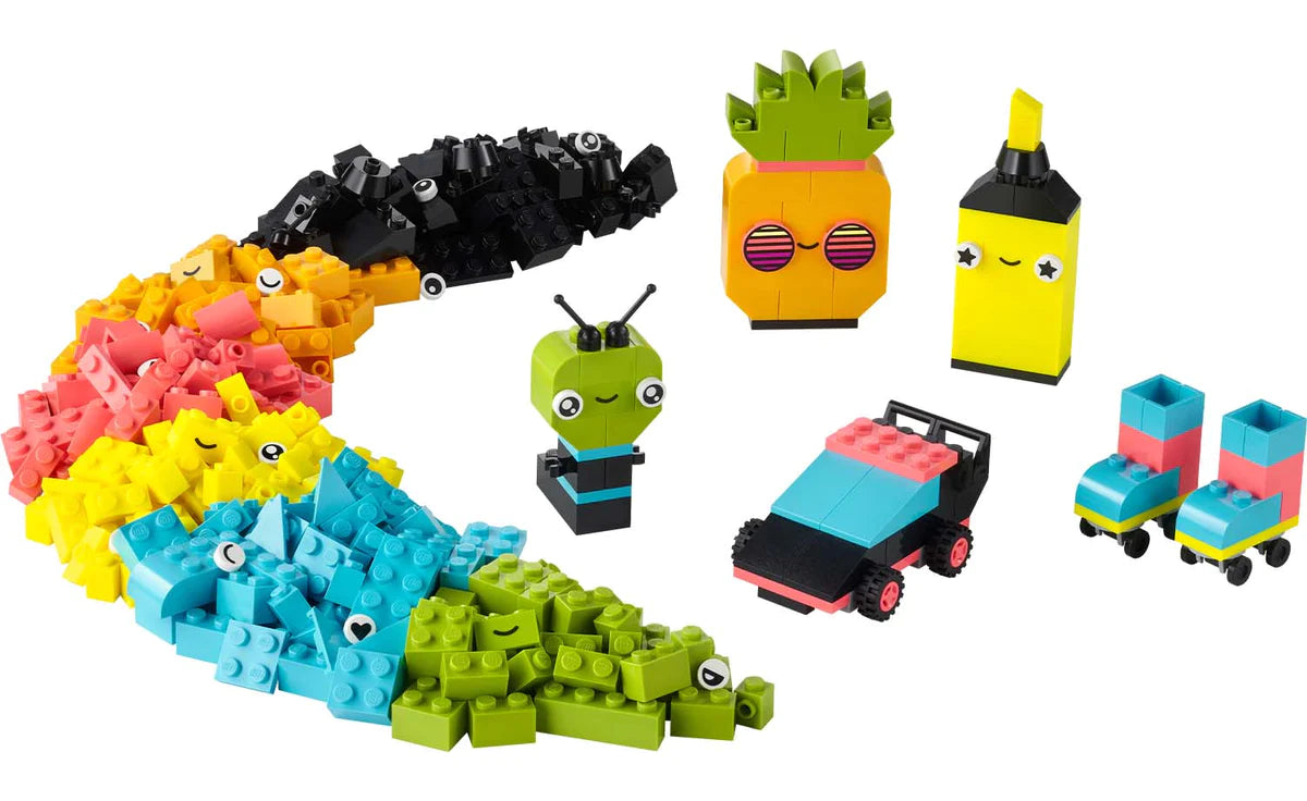 LEGO 11027 Classic Creative Neon Colours Fun Brick Box Building Set