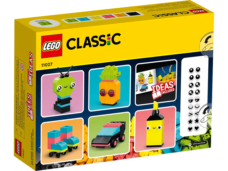LEGO 11027 Classic Creative Neon Colours Fun Brick Box Building Set