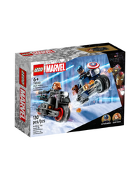 Thumbnail for LEGO Marvel Black Widow & Captain America Motorcycles 76260 Buildable Marvel Toy Master Kids Company LEGO 