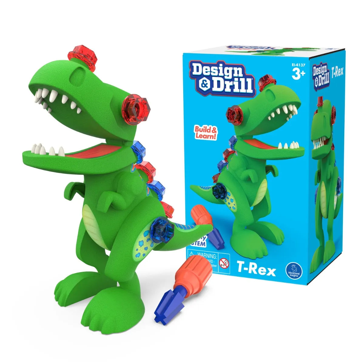 Learning Resources Design & Drill® Take-Apart T-rex Master Kids Company Educational Insights 