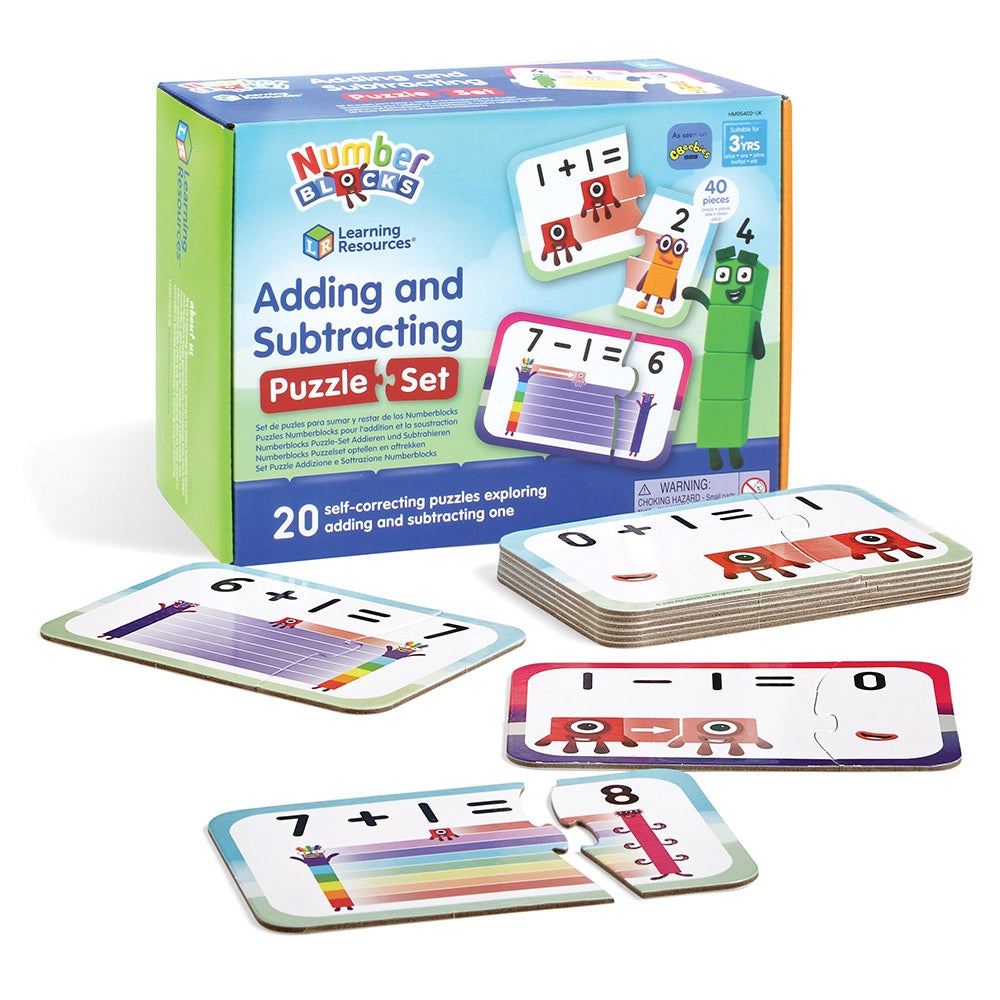 Numberblocks - Adding and Subtracting Puzzle Set