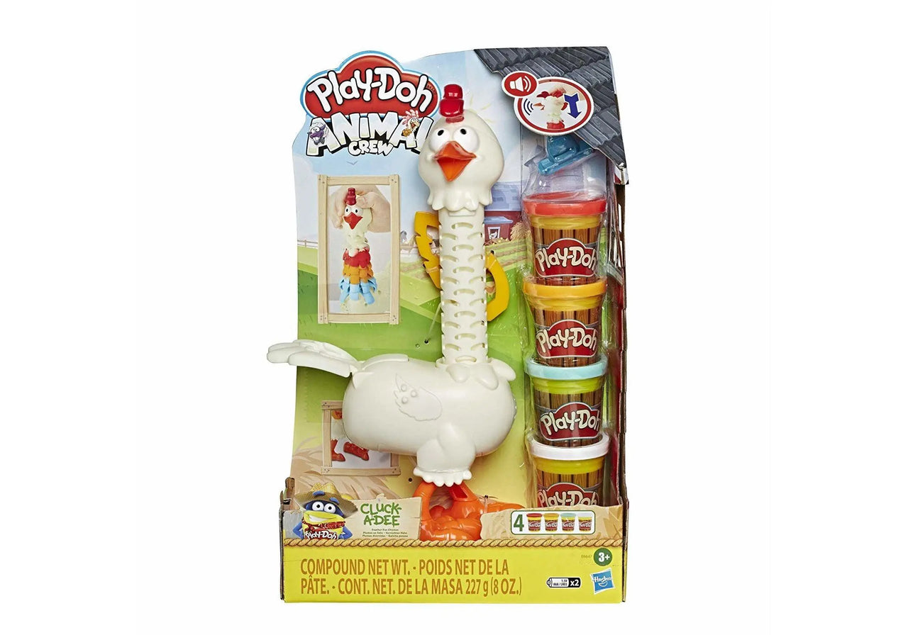 Play-Doh Animal Crew Cluck-A-Dee Feather Fun Chicken Playset1