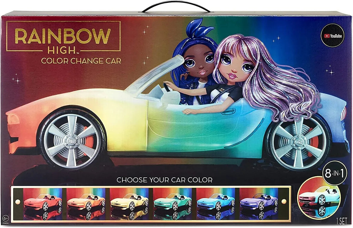 Rainbow High 8-in-1 Colour Change Car