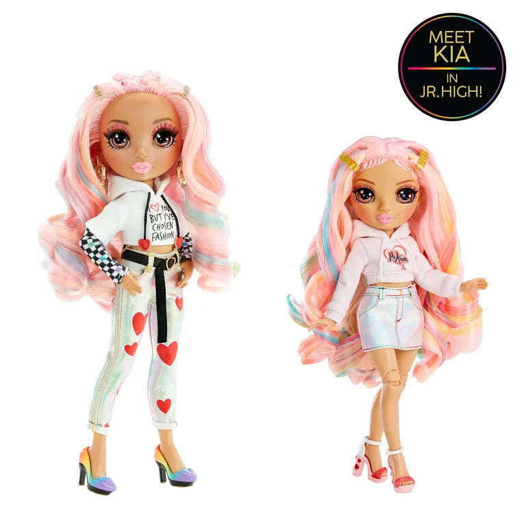 Rainbow High Jr High Special Edition Kia Hart - 9" Pink Posable Fashion Doll