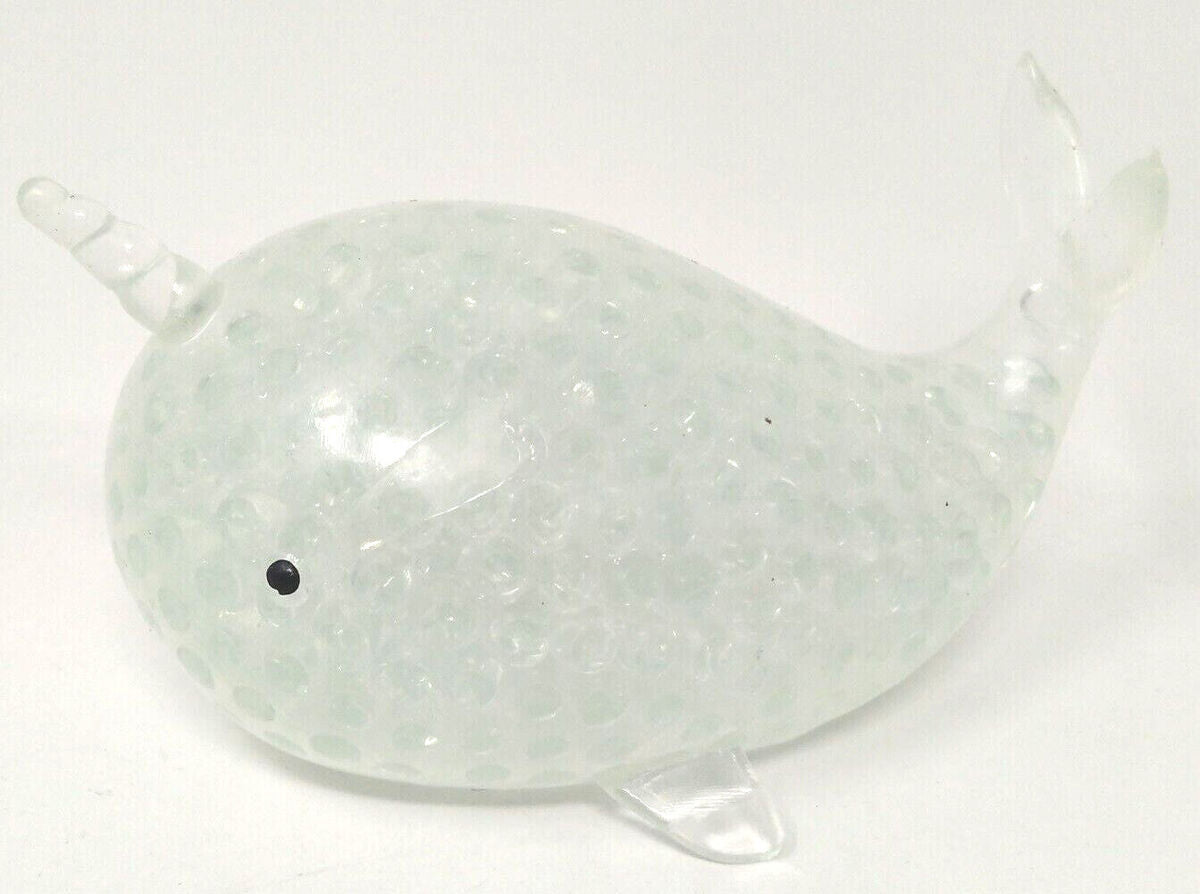 Squeeze Beaded Narwhal - White