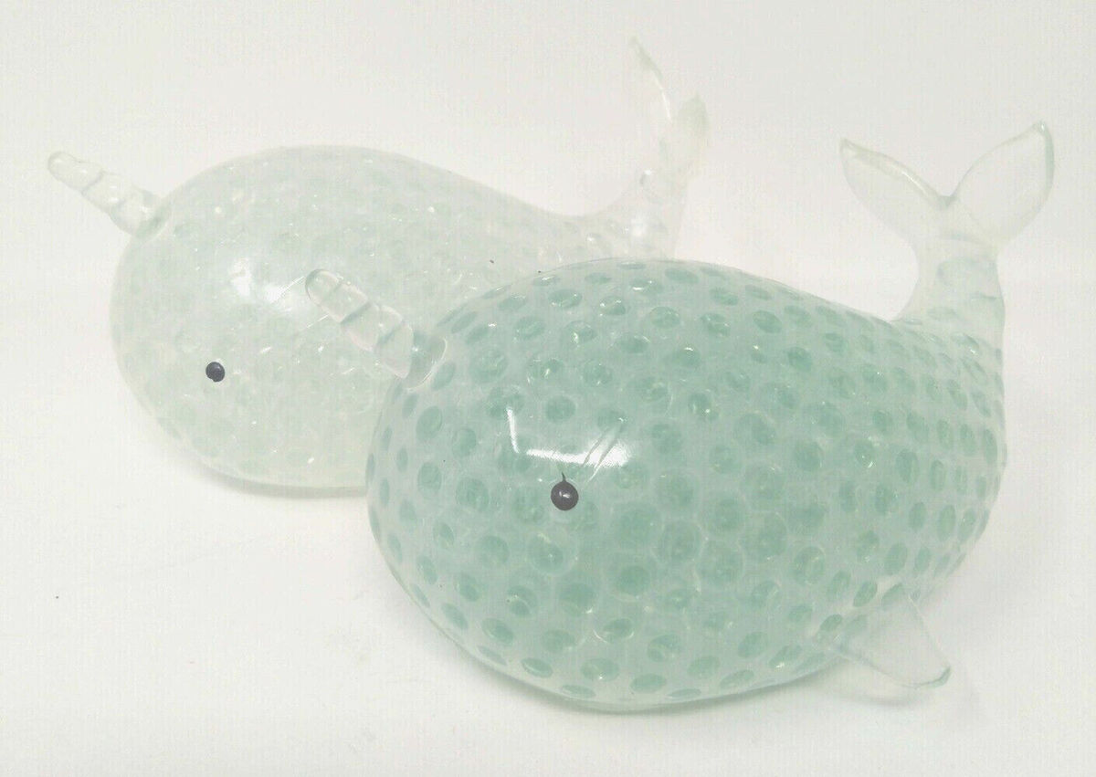 Squeeze Beaded Narwhal - White