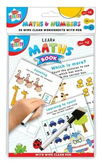 Thumbnail for Wipe Clean Worksheet - Learn Maths Book - MasterKids