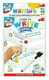 Thumbnail for Wipe Clean Worksheet & Pen - Learn To Write Book Master Kids Company Kids Create 